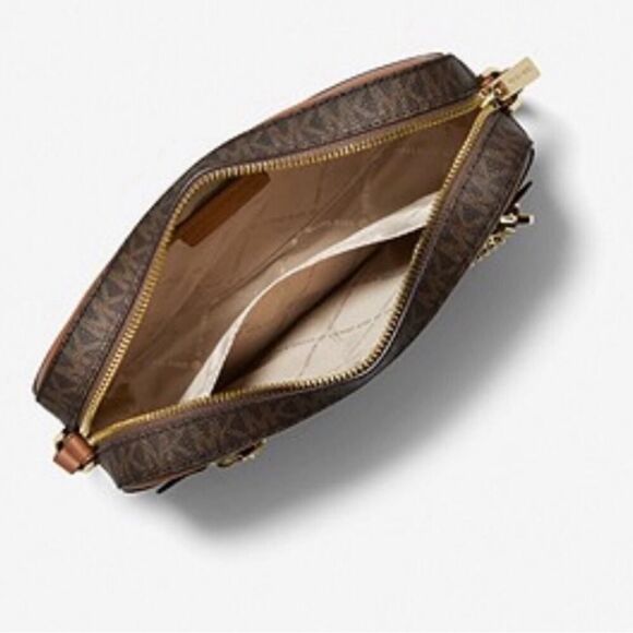 Michael Kors Brown /Tan Jet Set Large Logo
Crossbody Bag NWT - Picture 3 of 8